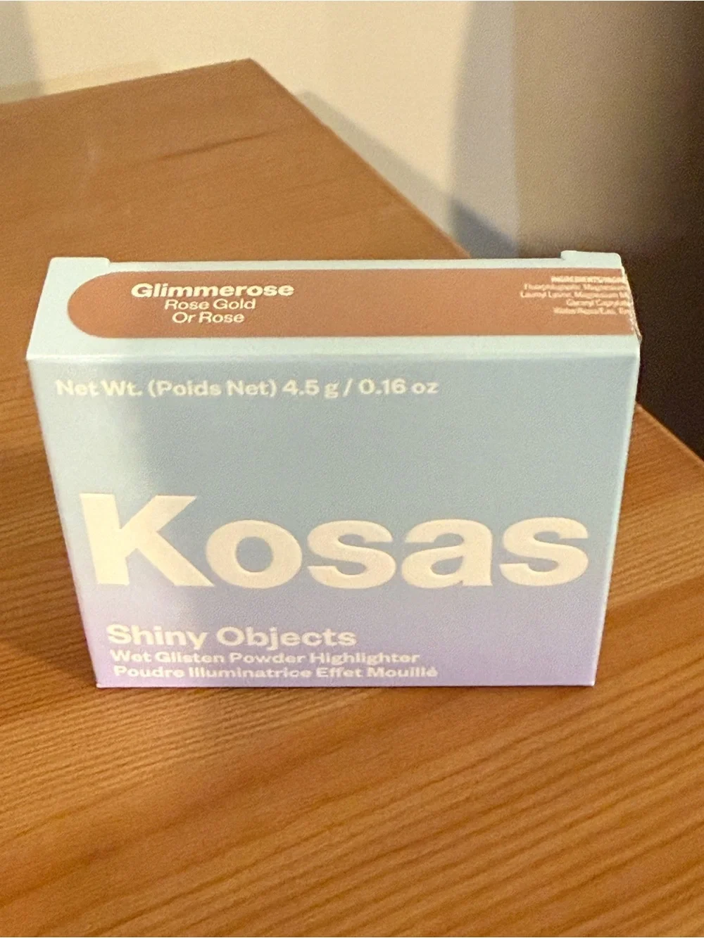 Kosas Shiny Objects Wet Glistening Highlighter Powder. - Color Glimmerose